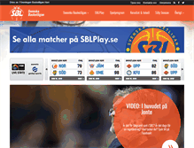 Tablet Screenshot of basketsverige.se